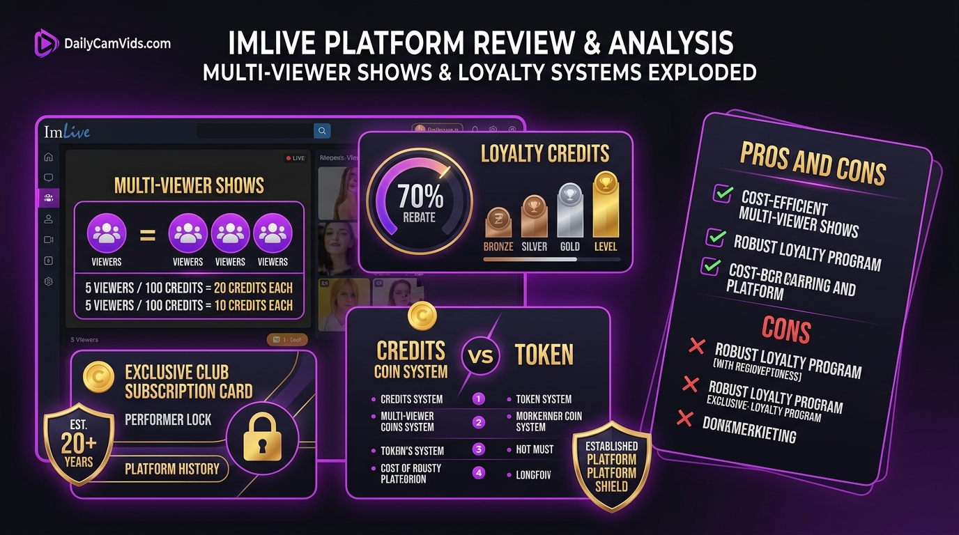 ImLive Review 2026 — Multi-Viewer Shows, Loyalty Credits, and More
