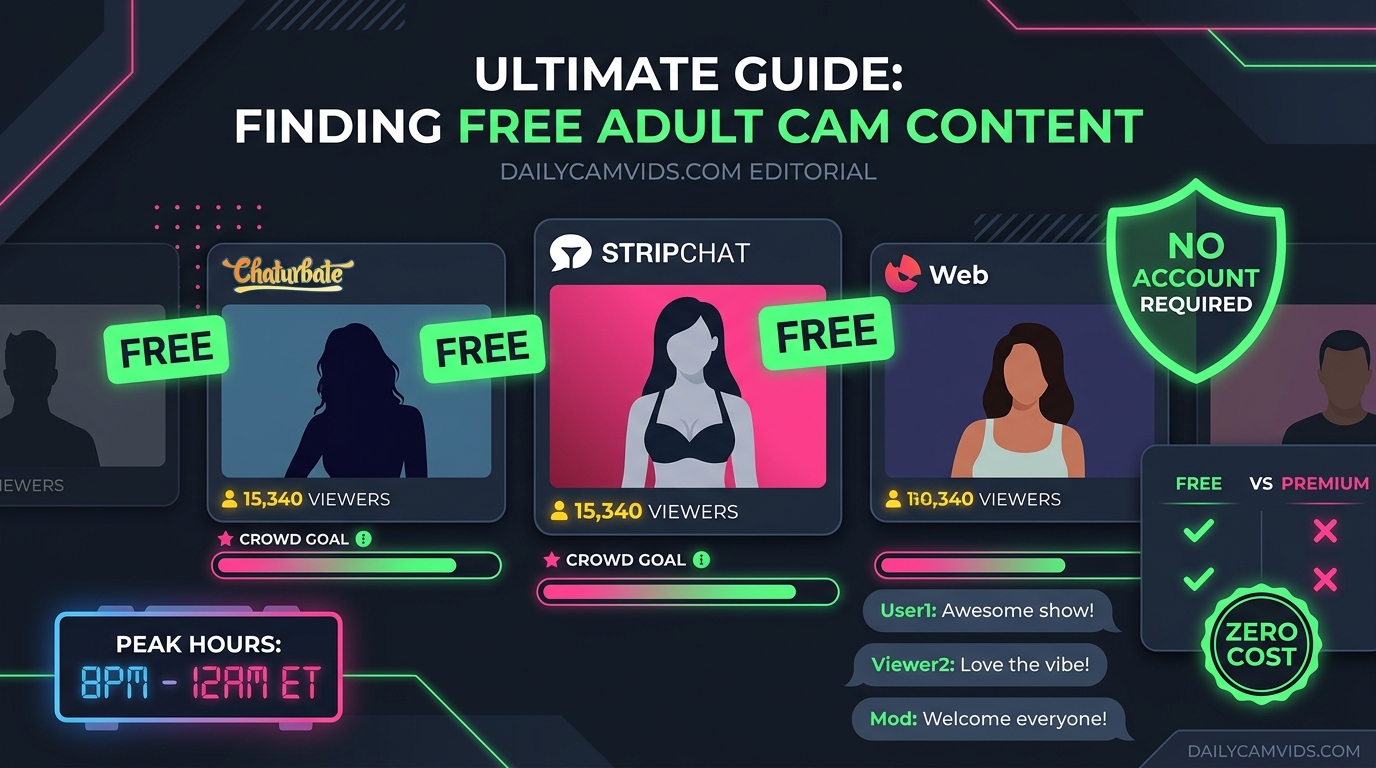 How to Find Free Cam Shows in 2026