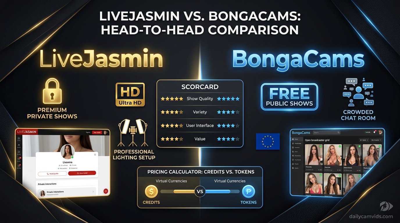 LiveJasmin vs BongaCams: Which Is Better?