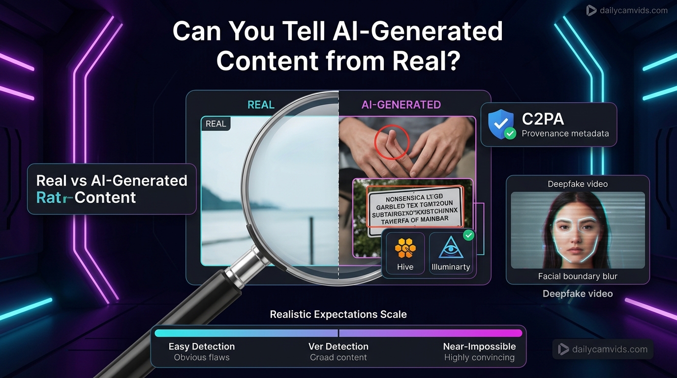 Can You Tell AI-Generated Content from Real?