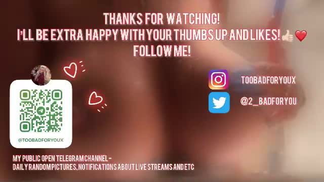 2badforyou Chaturbate live cam show 2026-09-02 16:41